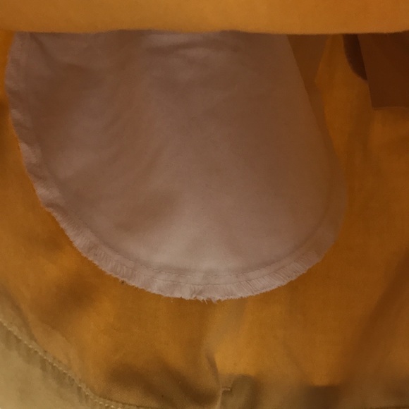 VTG Esprit high waisted shorts Sz 11/12 Cotton twill mustard yellow Excellet con - Picture 9 of 10